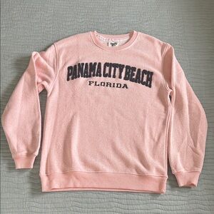 Panama City Beach Florida Pink Crewneck Sweatshirt